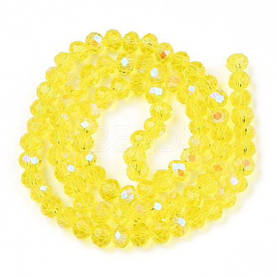 Electroplate Glass Beads Strands LS-EGLA-A034-T8mm-L28-1
