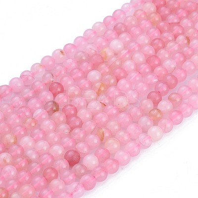 Natural Rose Quartz Beads Strands X-G-F591-04-6mm-1
