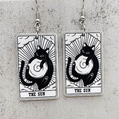 Cartoon Theme Acrylic Dangle Earrings FS-WG40F70-02-1