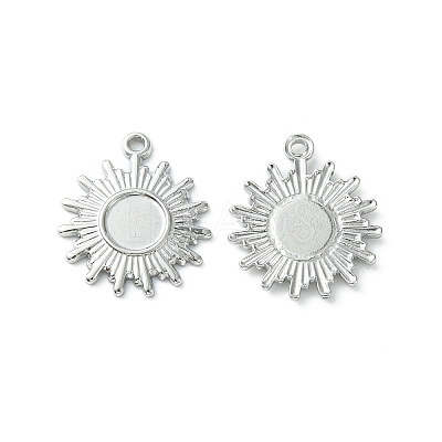 Non-Tarnish 304 Stainless Steel Pendant Cabochon Settings STAS-L269-036P-1