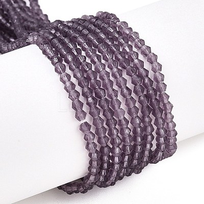 Imitate Austrian Crystal Frosted Glass Beads Strands EGLA-A039-T6mm-MD04-1