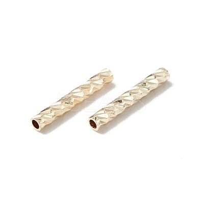 Rack Plating Brass Straight Tube Beads KK-WH0061-03A-G-1