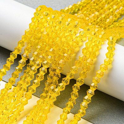 Transparent Glass Beads Strands EGLA-A039-T4mm-D22-1