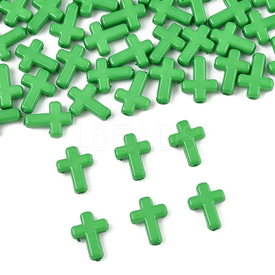 200Pcs Opaque Acrylic Beads SACR-FS0001-39J-1