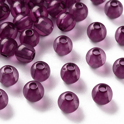 Transparent Acrylic Beads MACR-S370-A6mm-743-1