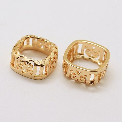 Brass Sew on Prong Settings LS-KK-E753-02LG-10x10-1
