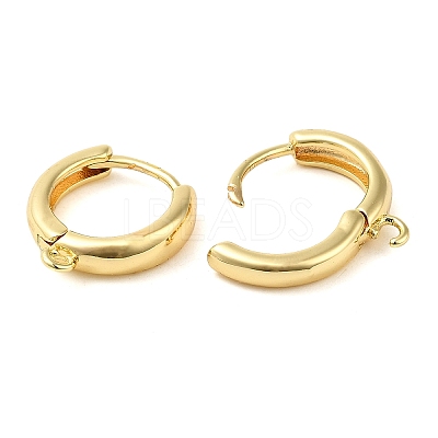 Brass Hoop Earrings EJEW-K083-33G-1