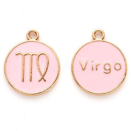 Alloy Enamel Pendants X-ENAM-S124-01A-09B-1