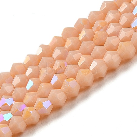 Opaque Solid Color Imitation Jade Glass Beads Strands LS-EGLA-A039-P4mm-L06-1