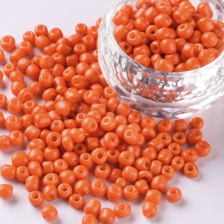 Baking Paint Glass Seed Beads SEED-US0003-3mm-K4-1