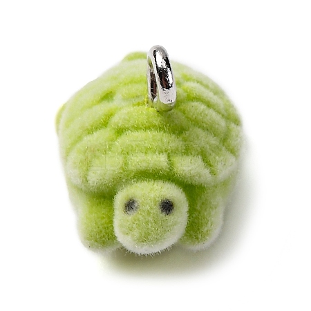 Flocky Resin Pendants FIND-S001-10A-1