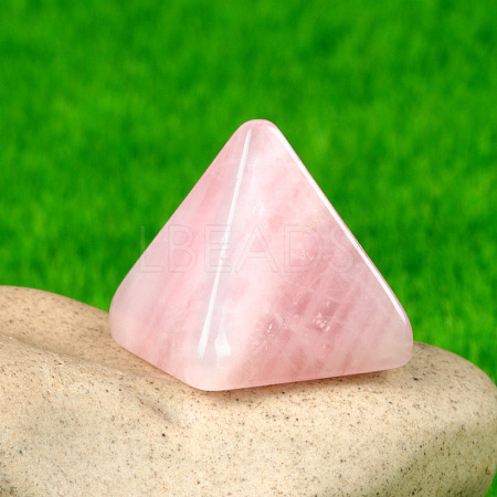 Natural Rose Quartz Healing Pyramid Figurines PW-WG30742-02-1