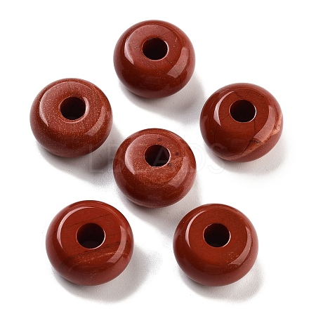 Natural Red Jasper European Beads G-C134-04H-1