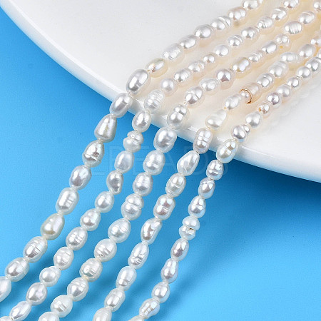 Natural Cultured Freshwater Pearl Beads Strands PEAR-N012-03B-1
