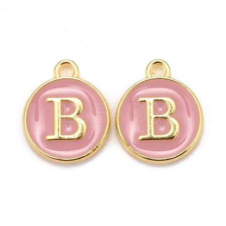 Golden Plated Alloy Enamel Charms X-ENAM-S118-07B-1