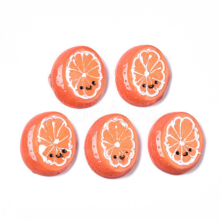 Spray Painted Resin Cabochons CRES-Q215-010-1