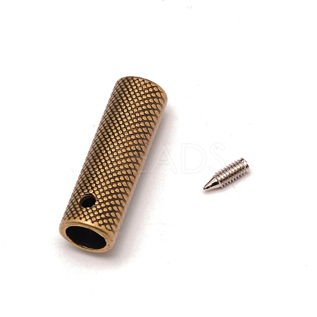 Zinc Alloy Cord Ends FIND-WH0091-65H-1