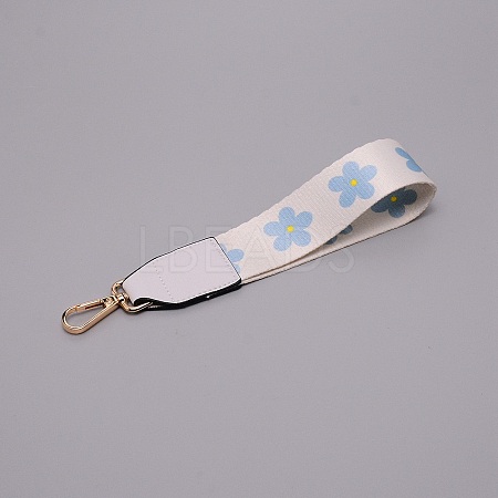 Polyester with Flowers Pattern Bag Handle Straps DIY-TAC0016-25C-1
