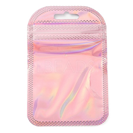 Plastic Glitter Holographic Packaging Yinyang Zip Lock Bags OPP-D003-04B-1