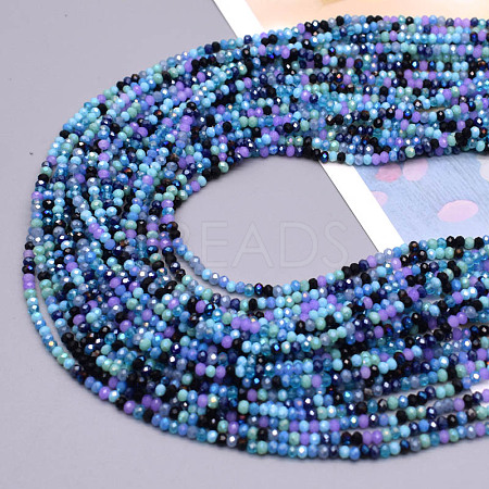 Glass Beads Strands EGLA-A034-M4mm-19-1