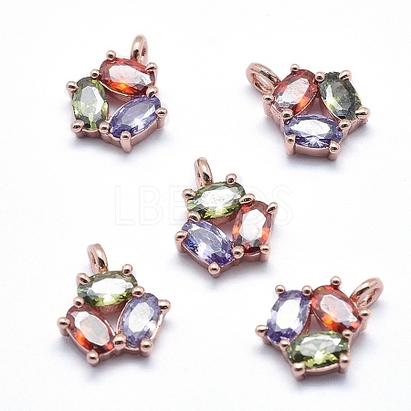 Brass Charms ZIRC-J040-38RG-01-NR-1