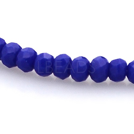Imitation Jade Glass Faceted Rondelle Beads Strands GLAA-A024A-04-1