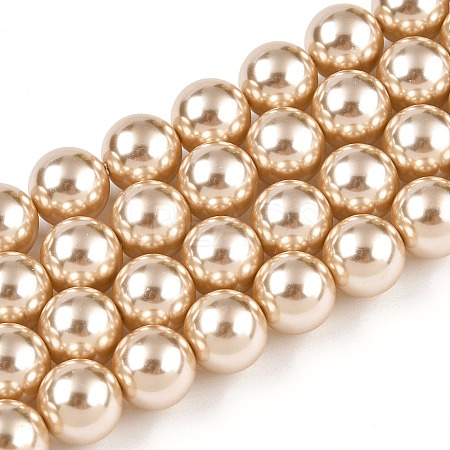 Glass Pearl Beads Strands HY-G002-01E-11-1