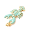 Brass with Enamel Pendants KK-CBA2F11-08B-G04-2