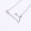 Alloy Rhinestone Pendants Necklaces NJEW-WH0007-02C-2