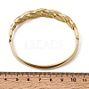 304 Stainless Steel Crystal Rhinestone Twisted Chain Hinged Cuff Bangles for Women SA-CBA61B8-09G-5