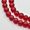Baking Paint Transparent Glass Bead Strands GLAA-S031-10mm-14-3