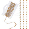 Stainless Steel Enamel Curb Chains CHS-WH0009-07G-01-1