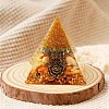 Resin Orgonite Pyramid Home Display Decorations G-PW0004-56A-12-1