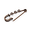 Iron Brooch Findings KK-Q491-R-2