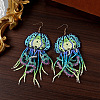 Bohemian Style Glass Seed Beads Dangle Earrings FS-WG15E1C-03-1