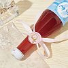 Brass Wax Seal Stamp with Wood Handle AJEW-WH0412-0280-5