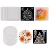 10Pcs 2 Style Coaster Silicone Molds DIY-SZ0002-73-1