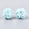 Handmade Polymer Clay Rhinestone and Resin Beads CLAY-T022-01C-2