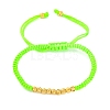 Polyester Cord Braided Bead Bracelets for Women BJEW-L698-01G-06-4