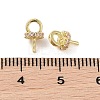Brass with Cubic Zirconia Peg Bails LS-KK-B087-13A-G-4