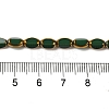 Electroplate Glass Beads Strands X-EGLA-P061-02A-02-4