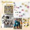 40Pcs 4 Colors Wool Felt Balls DIY-SC0029-40D-4