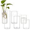 6Pcs 3 Style Column Glass Vase Ornaments AJEW-BC0002-25-1