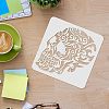 Plastic Reusable Drawing Painting Stencils Templates DIY-WH0172-182-3