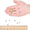 304 Stainless Steel Stud Earring Findings STAS-PH0018-68P-3