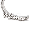 Mother's Day 304 Stainless Steel Mama 2-Strand Snake Chains Bracelets BJEW-Q335-02P-2