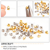 60Pcs 2 Colors Brass Crimp Beads FIND-AR0001-55-4