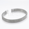 304 Stainless Steel Cuff Bangles BJEW-A109-25P-2