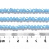 Electroplate Opaque Glass Beads Strands EGLA-A035-P4mm-A08-4