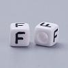 Acrylic Horizontal Hole Letter Beads PL37C9308-F-2